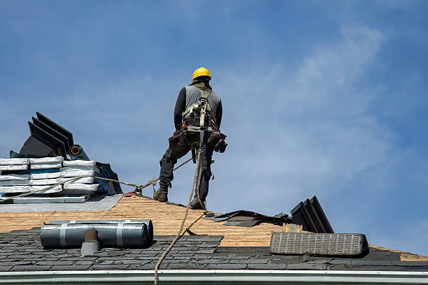 Professional Gutter Installation technician working in Bolivar, WV